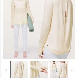 Lululemon Athletica Cream Knit Top